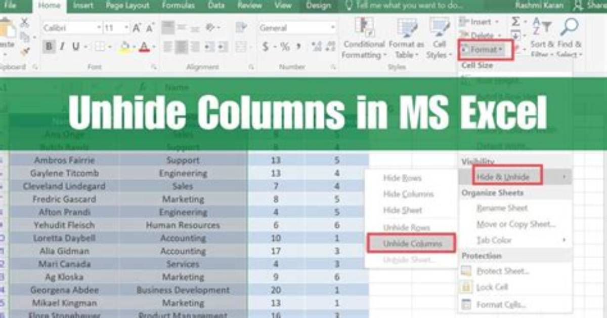 How Do I List All the Columns in a Table?