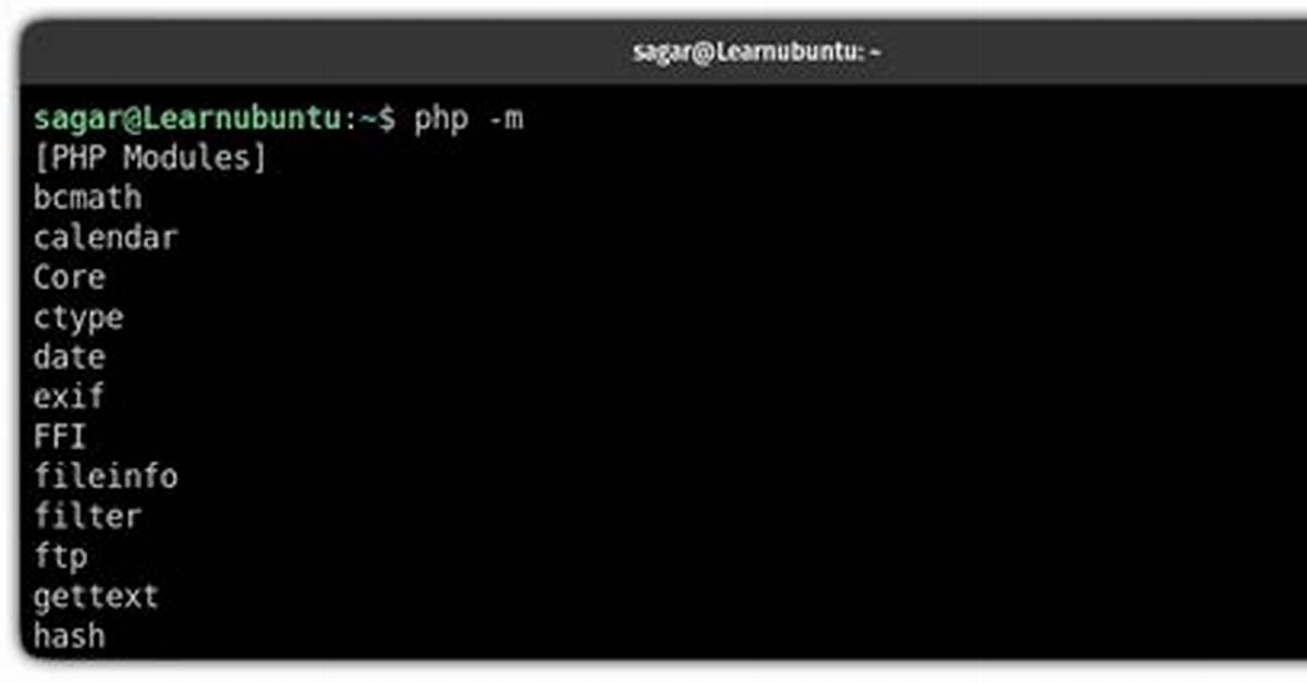 How Do I List Installed Php Modules