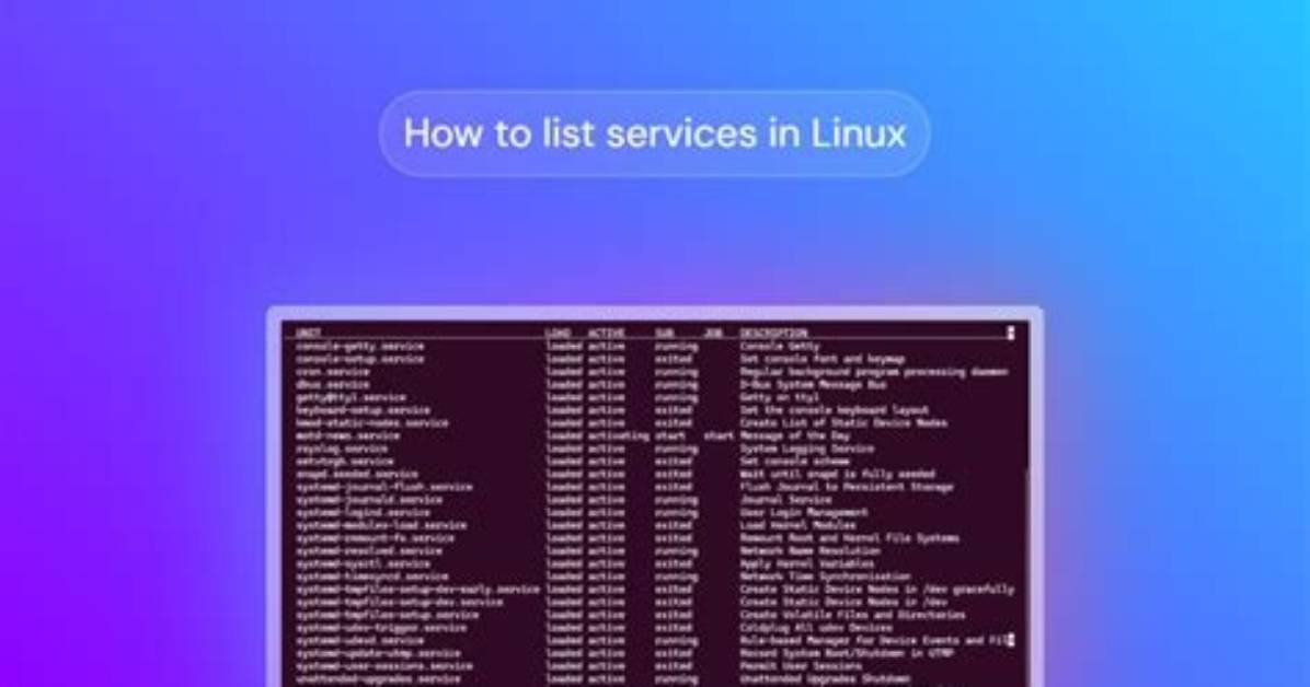 How Do I List Services in Linux?