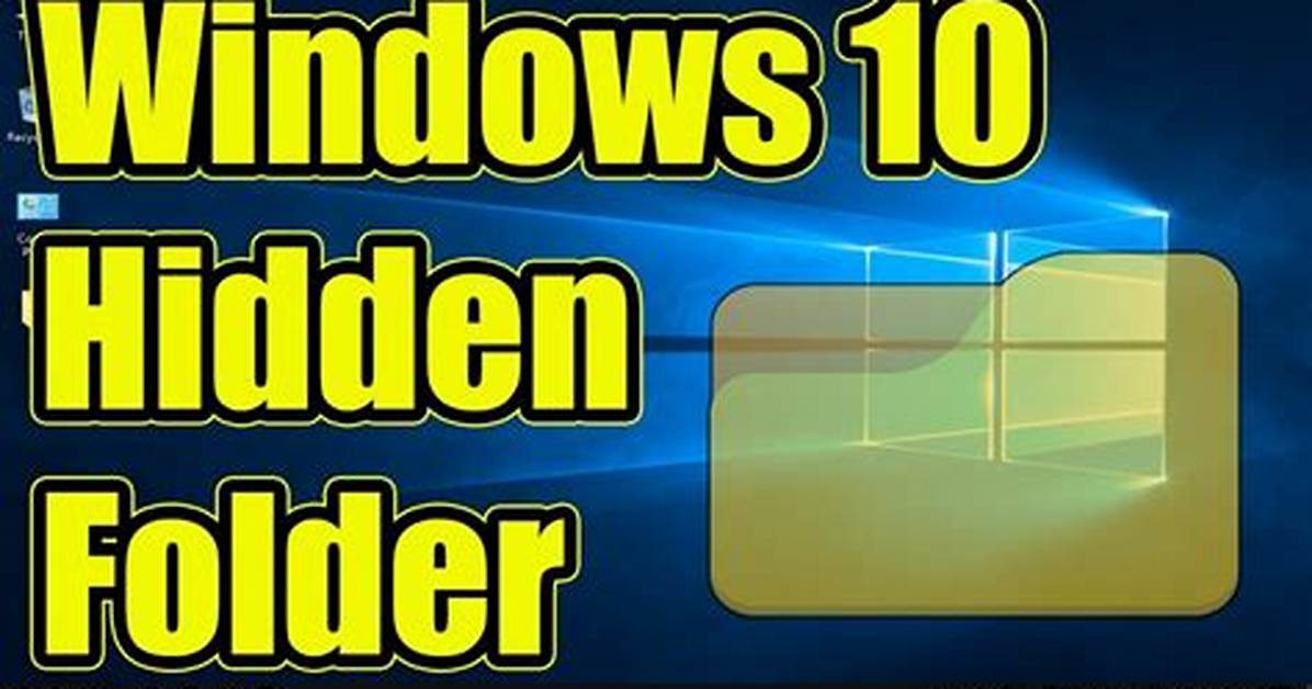 How Do I Make a Hidden Folder in Windows 10?