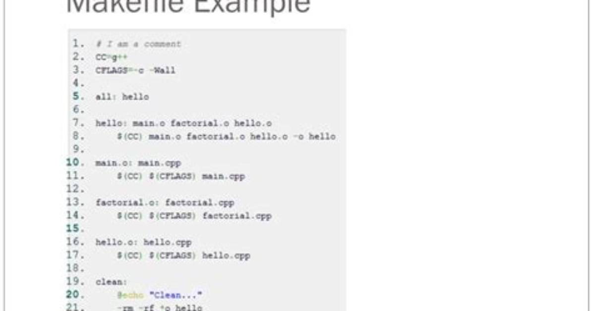 How Do I Make a Simple Makefile for Gcc on Linux?