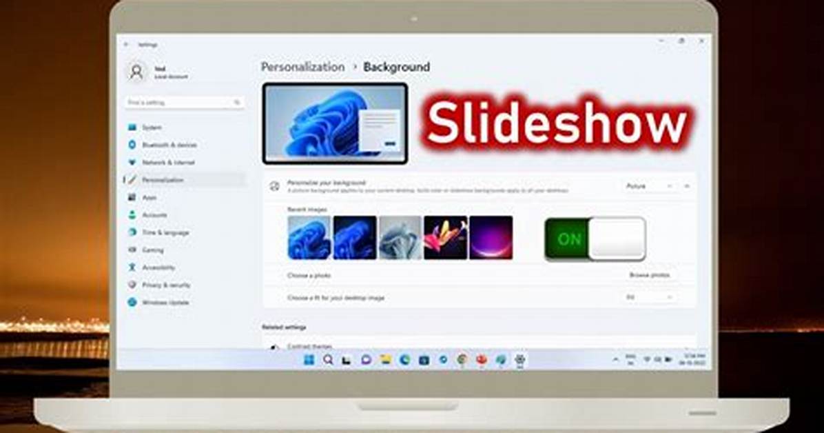 How Do I Make My Background Slideshow Faster Windows 10?