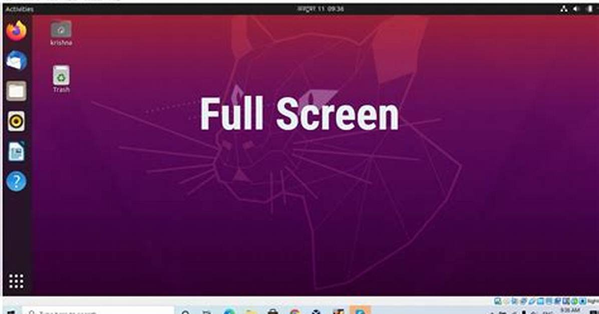 How Do I Make Ubuntu Full Screen?