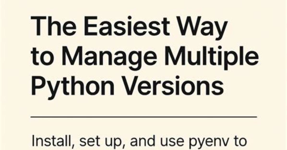 How Do I Manage Multiple Python Versions in Windows?