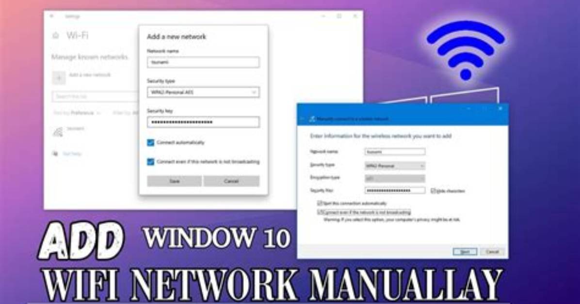 How Do I Manually Add a Wifi Network on Windows 8?
