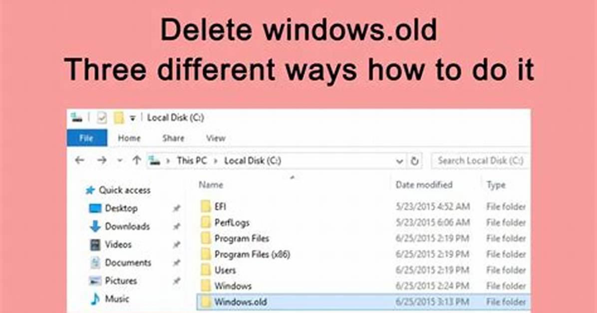 How Do I Manually Delete Old Windows Updates?