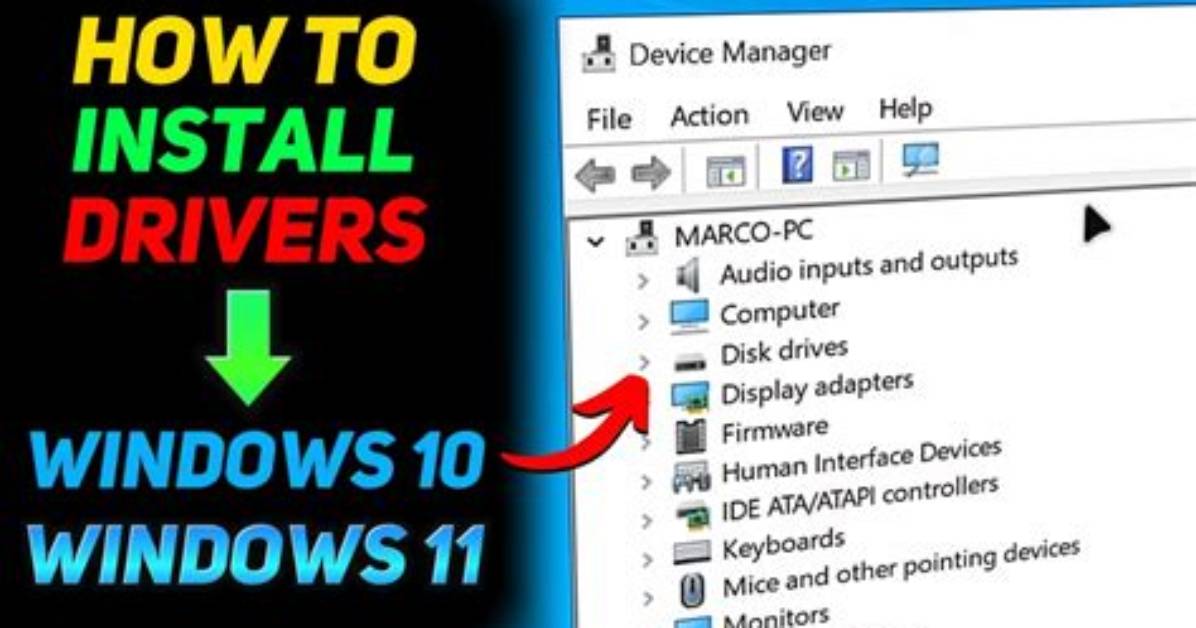 How Do I Manually Install Drivers on Windows Xp?