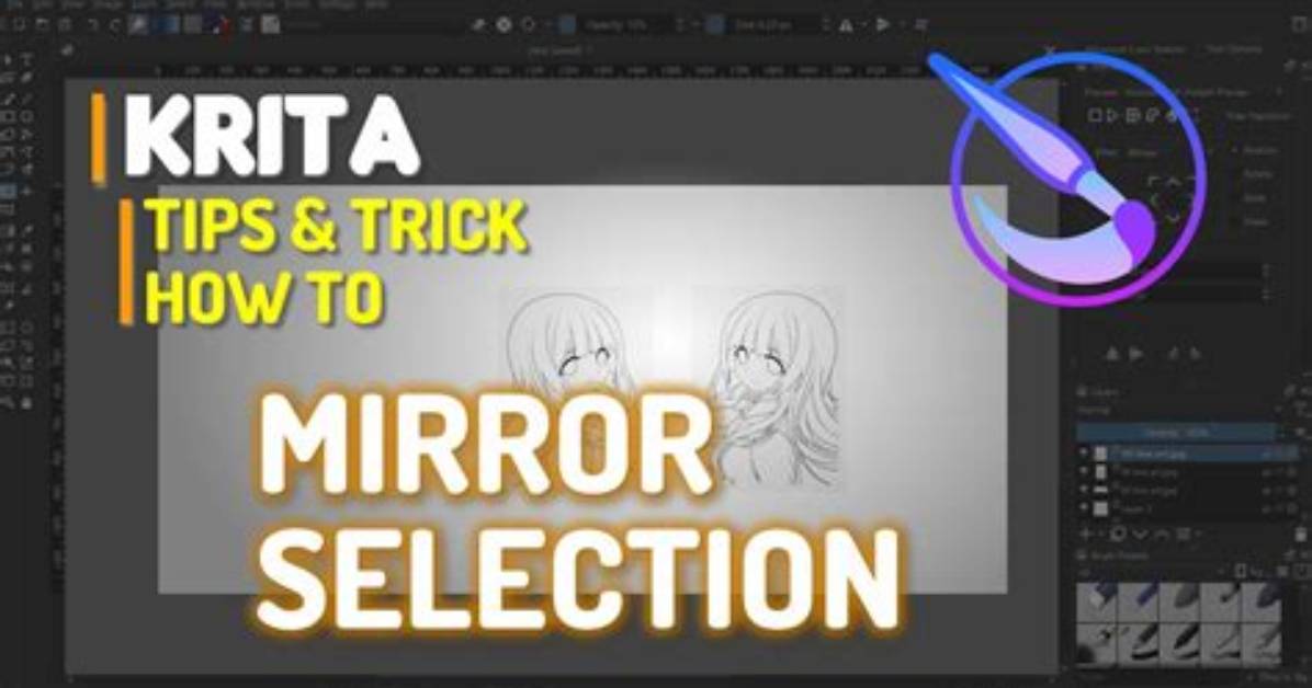 How Do I Mirror a Selection in Gimp?