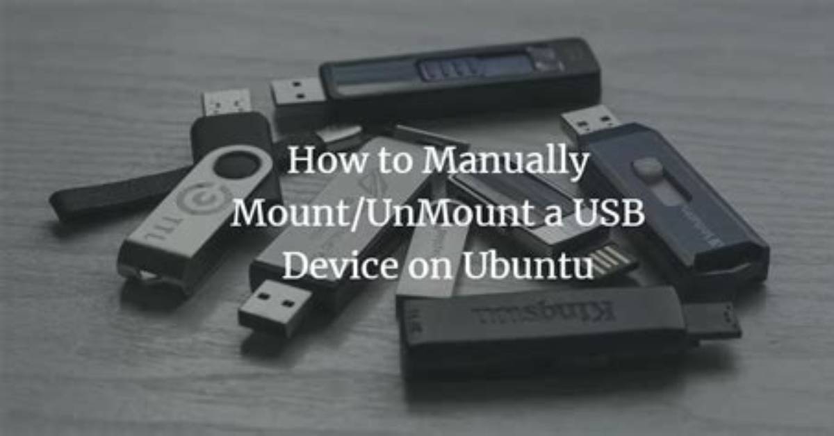 How Do I Mount a Usb Drive in Linux Terminal?