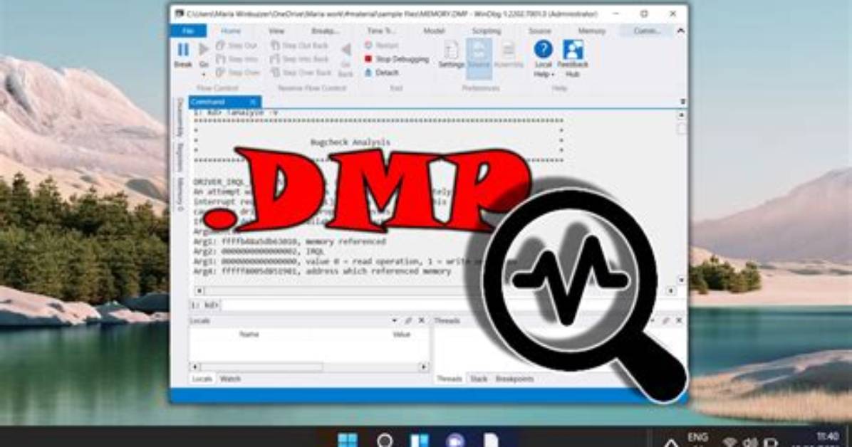 How Do I Open a Dmp File in Windows 8?