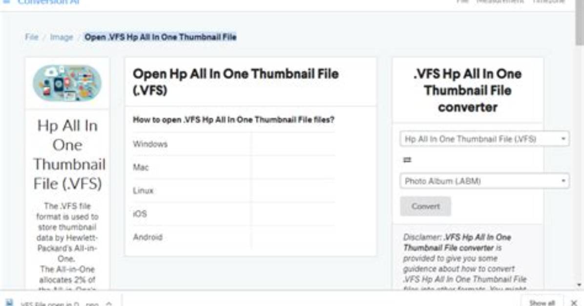 How Do I Open Hpimage Vfs
