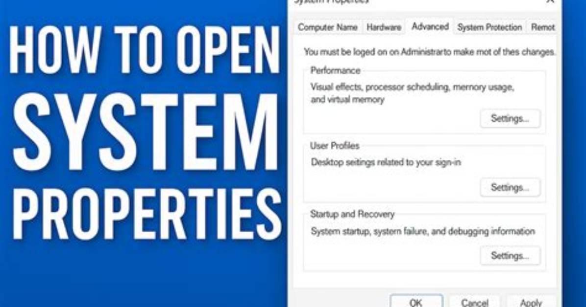 How Do I Open Old System Properties in Windows 10?