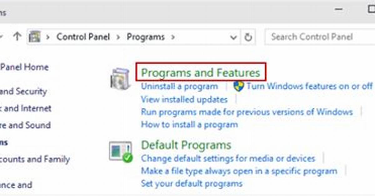 How Do I Open Programs and Features as Administrator in Windows 10?