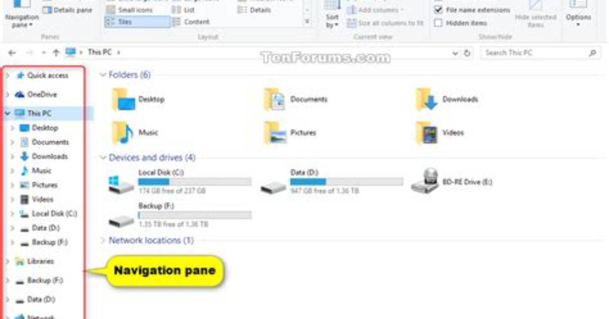 How Do I Open the Navigation Pane in Windows 10?