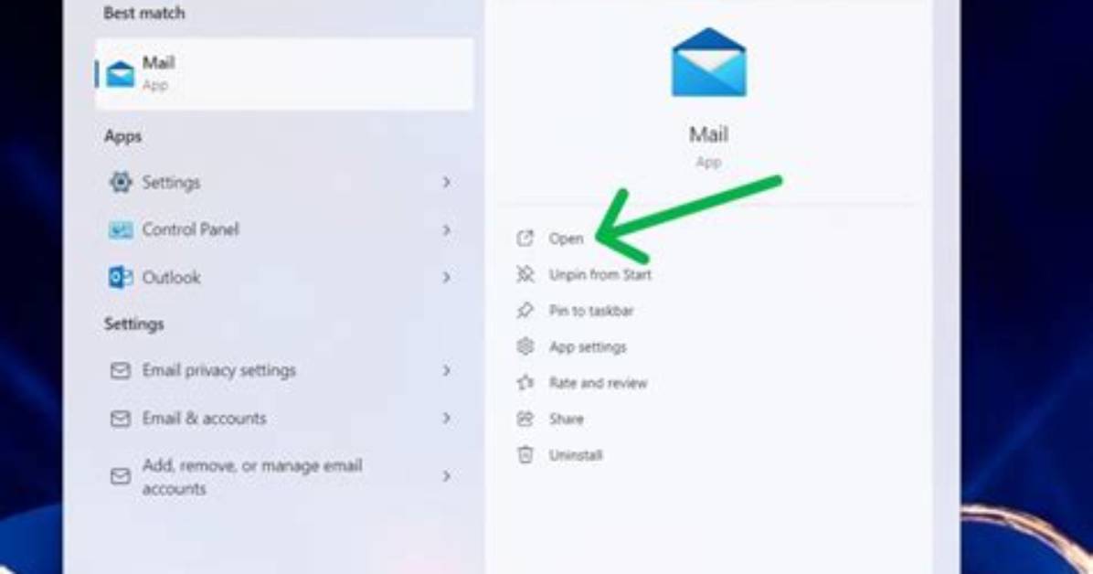 How Do I Open Windows Mail in Windows 7?