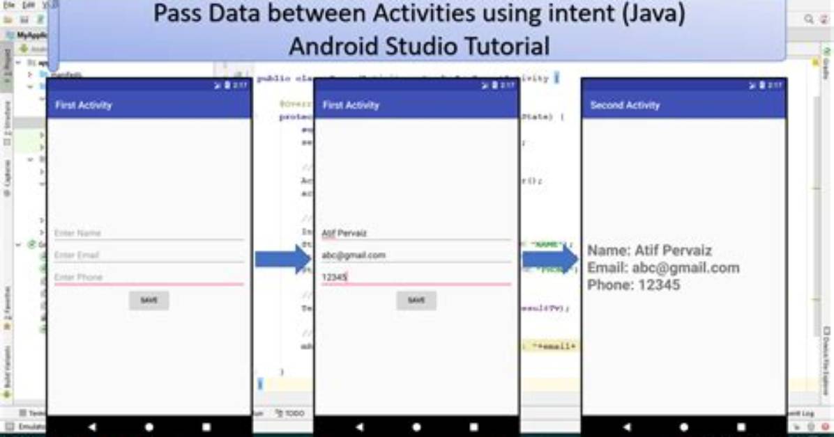 How Do I Pass Data Between Activities in Android Application?
