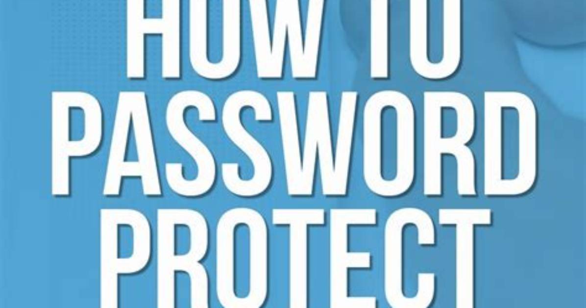 How Do I Password Protect a Usb Port in Windows 10?