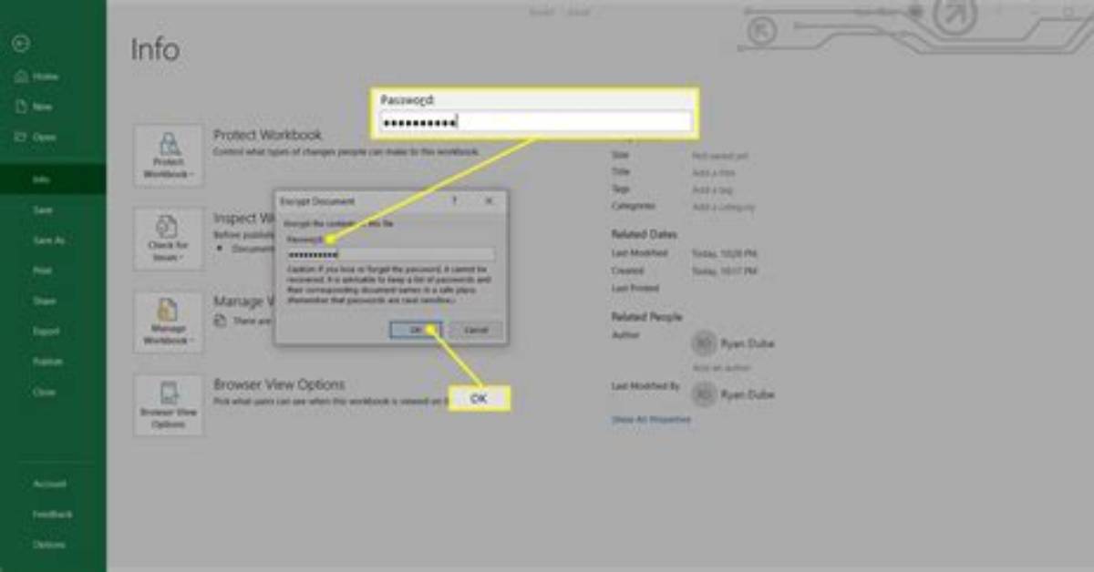 How Do I Password Protect an Excel Spreadsheet in Windows 7?