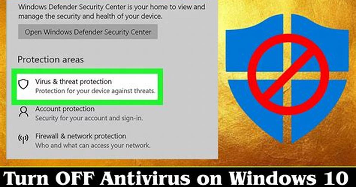 How Do I Pause Antivirus in Windows 10?
