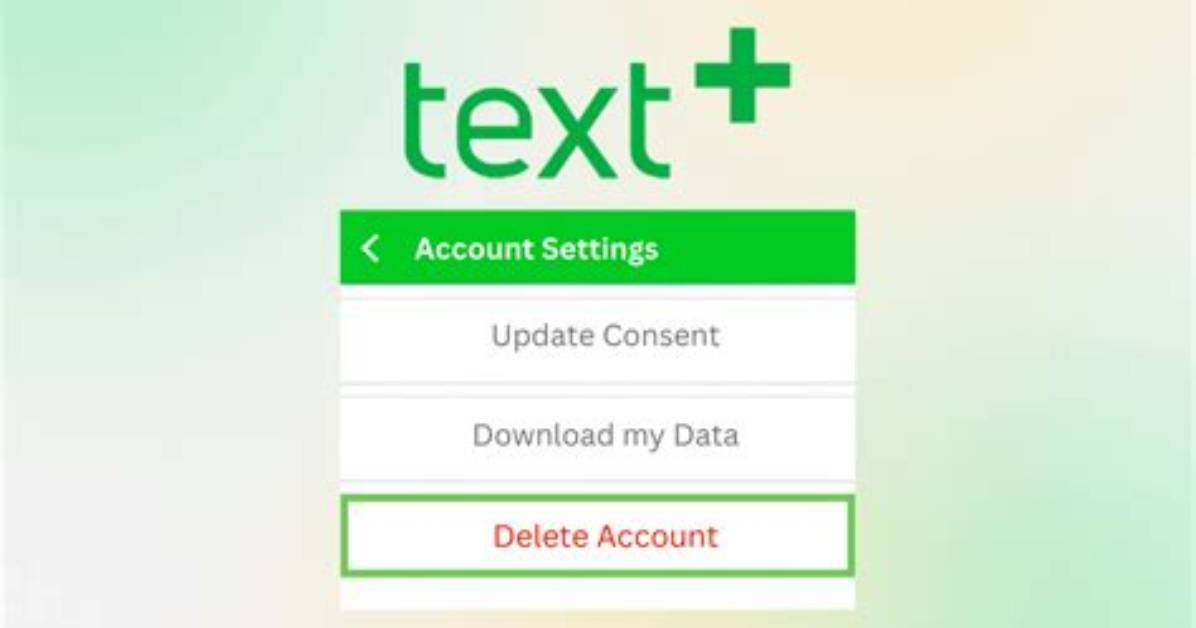 How Do I Permanently Delete My textPlus Account?