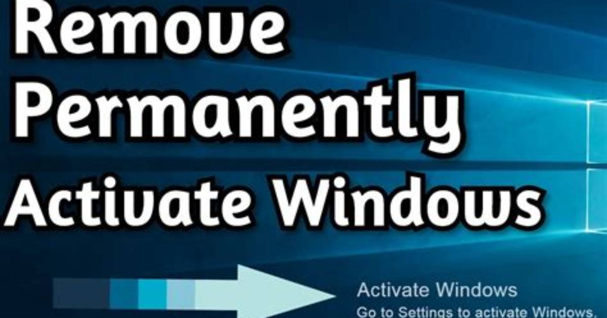 How Do I Permanently Remove Activate Windows 7 Watermark?