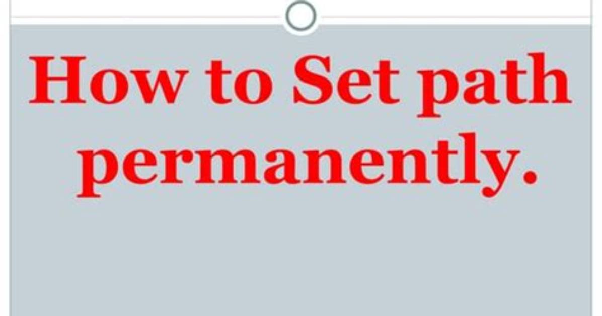 How Do I Permanently Set My Path in Linux?