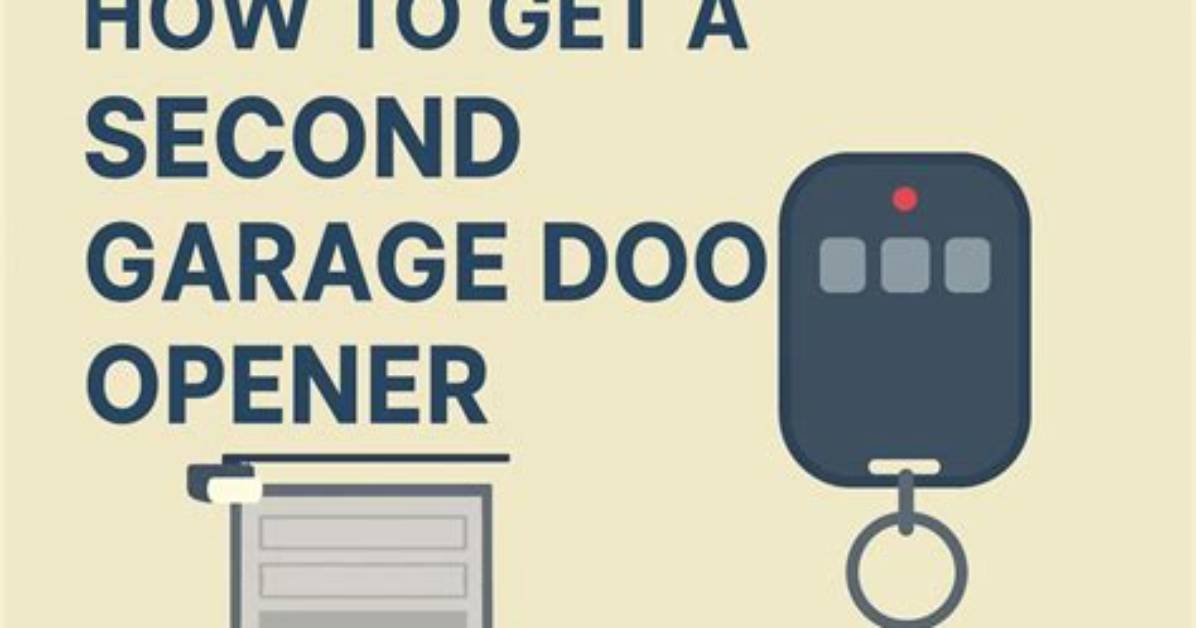 How Do I Program a Second Garage Door Opener