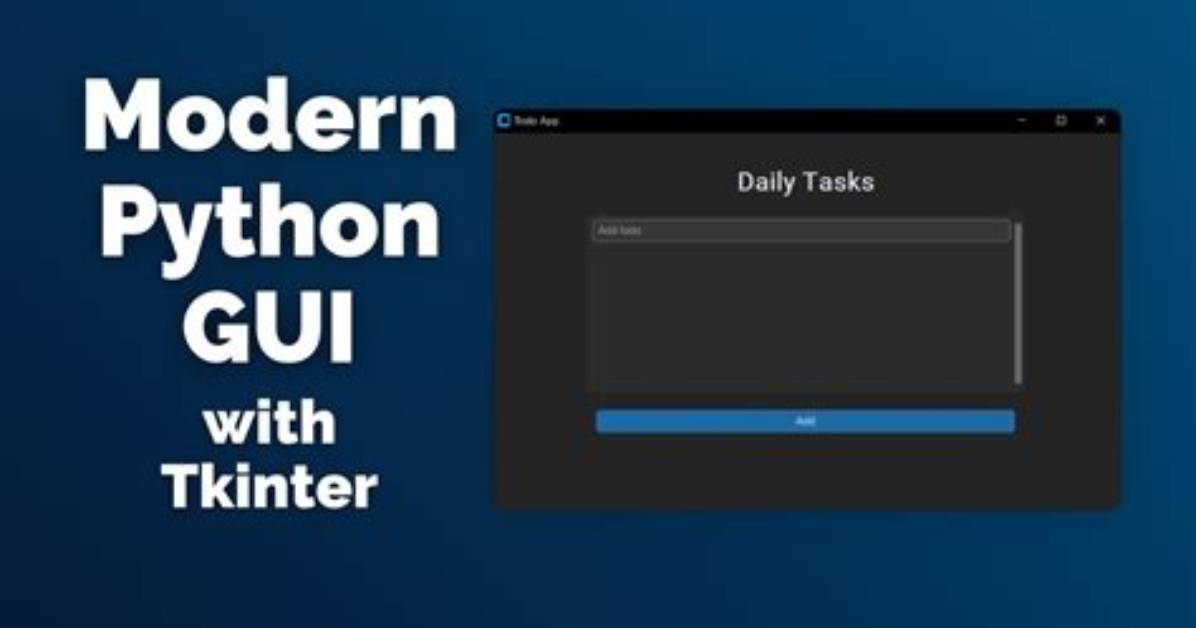 How Do I Program Tkinter