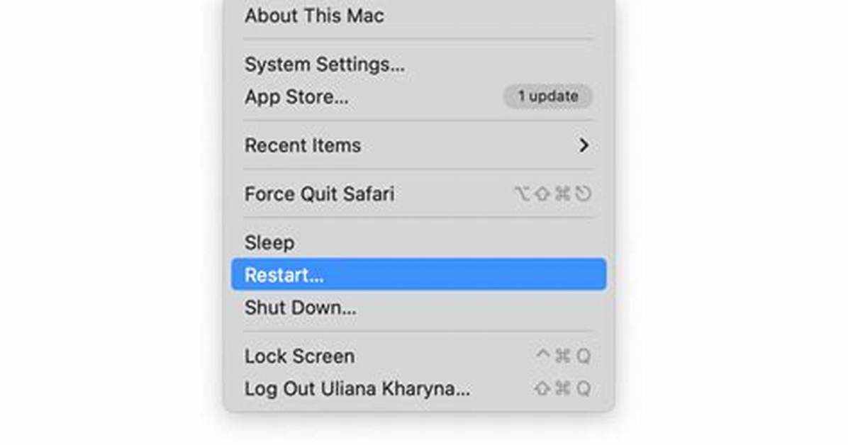 How Do I Reboot a Mac?