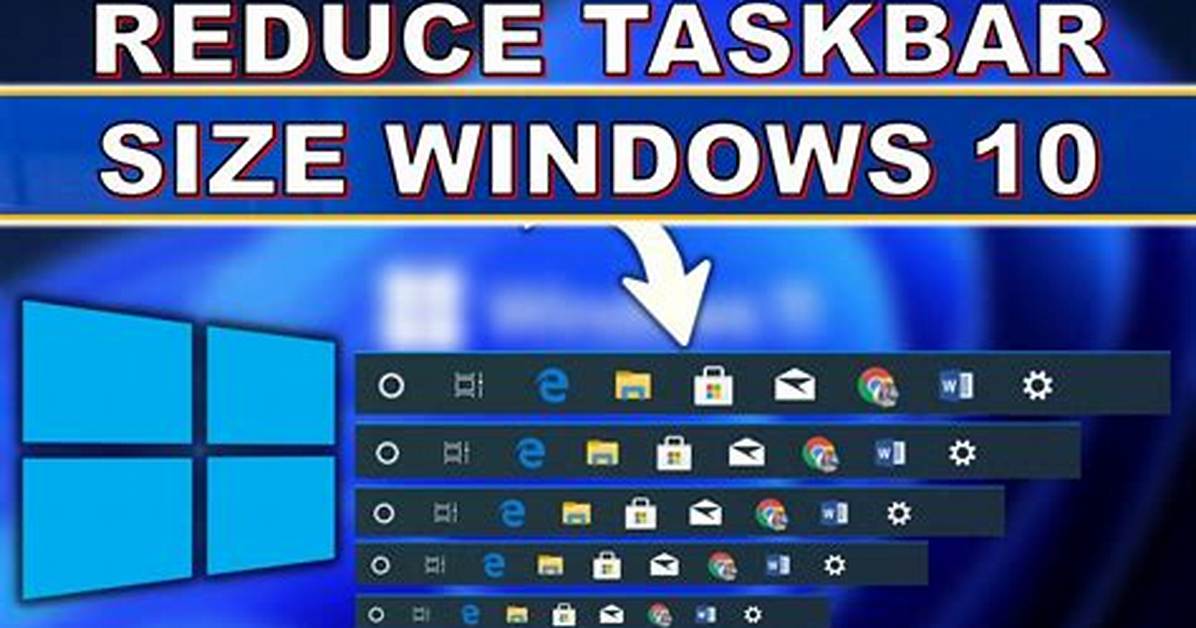 How Do I Reduce the Taskbar Width in Windows 10?