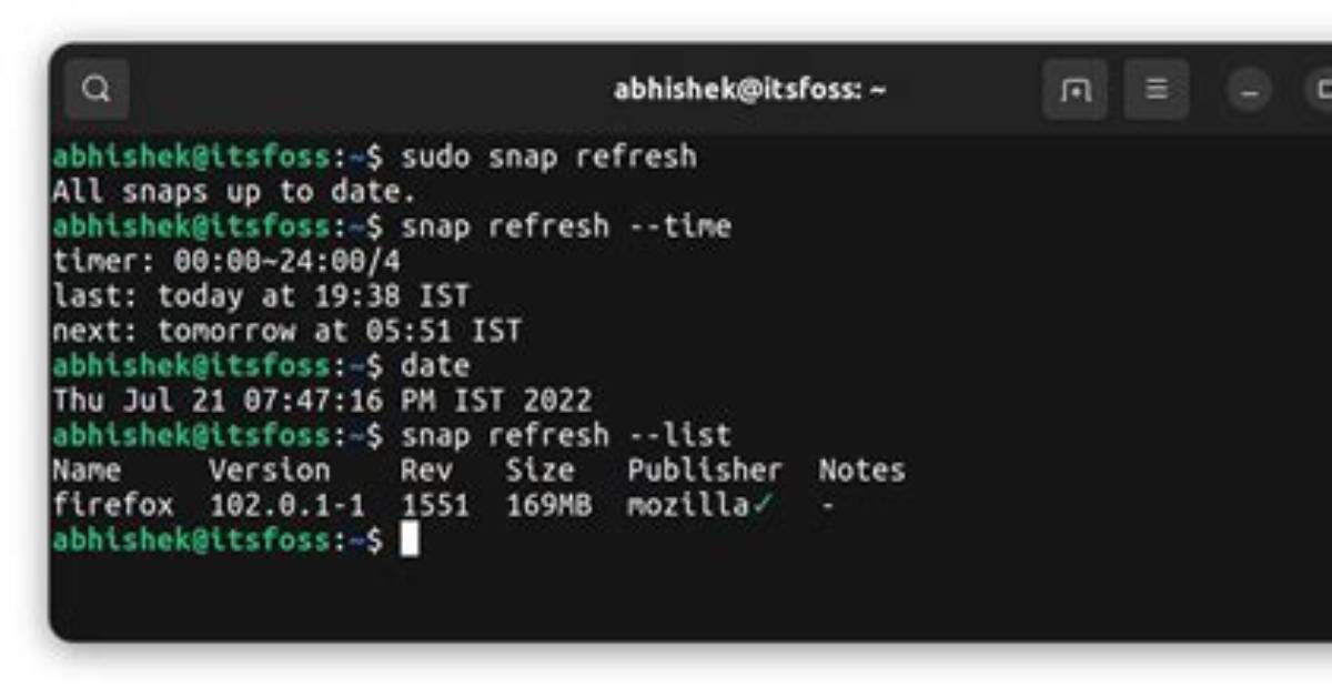 How Do I Refresh the Package List?