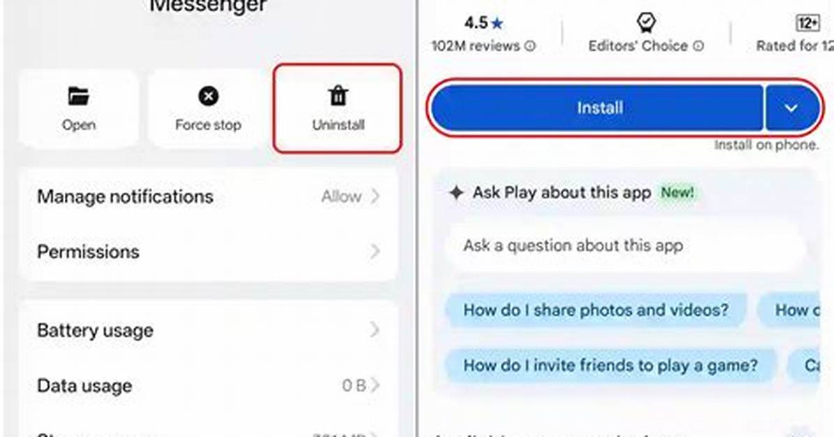 How Do I Reinstall Messenger on Android?