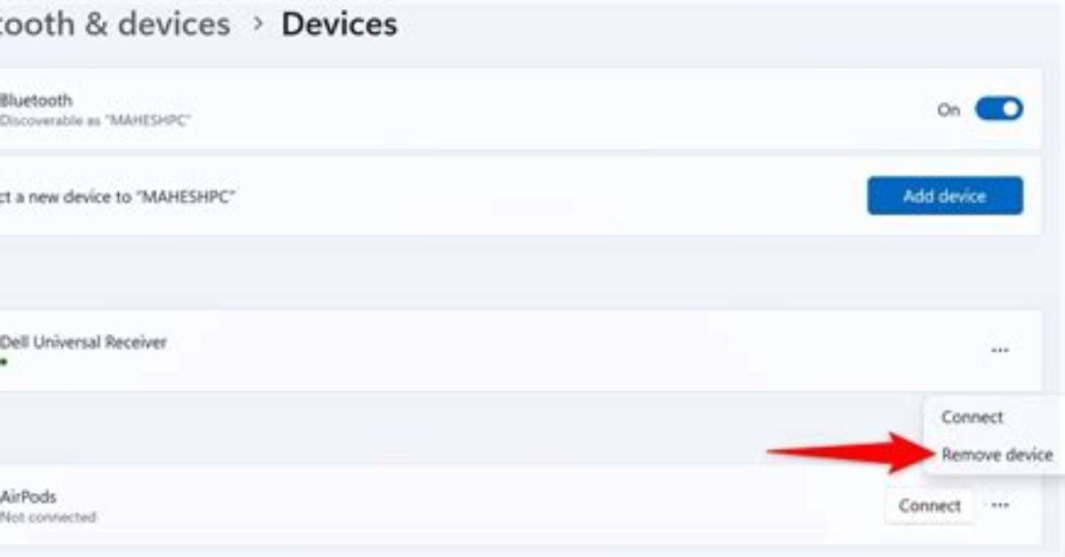 How Do I Remove a Bluetooth Device from Windows 10?