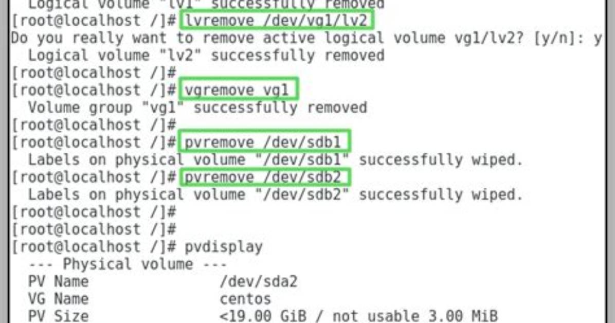 How Do I Remove a Logical Volume in Linux?