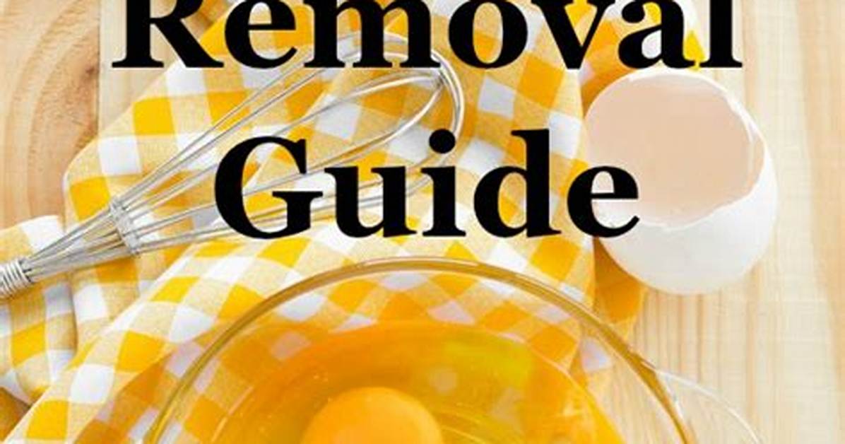 How Do I Remove Egg Stains from My House
