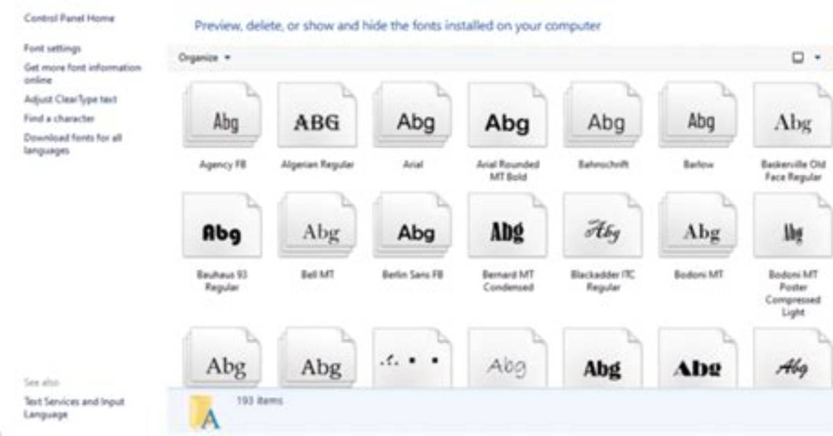 How Do I Remove Fonts from Windows 10?