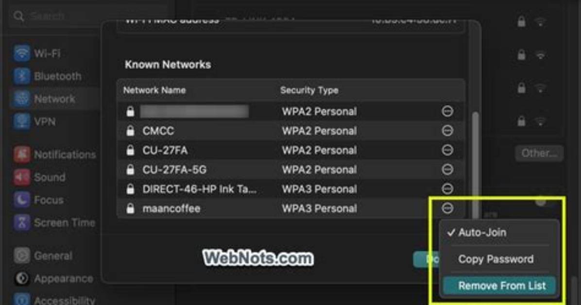 How Do I Remove Known Networks in Windows 7?