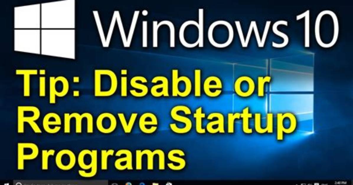 How Do I Remove Programs from Startup in Windows Server 2012?