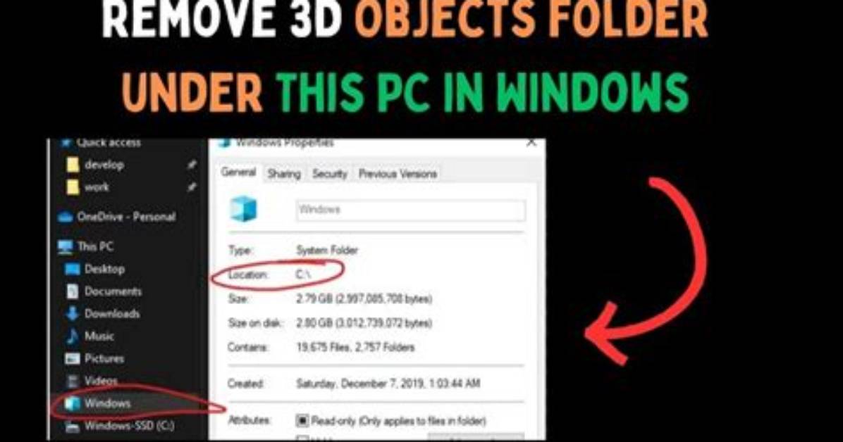 How Do I Remove the 3D Folder in Windows 10?