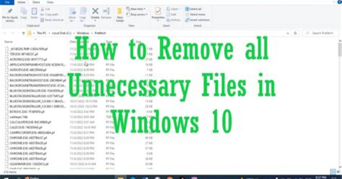 How Do I Remove Unnecessary Files from Windows 8?