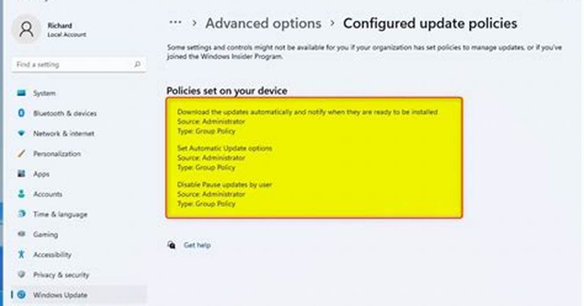 How Do I Remove Windows Update Policy?