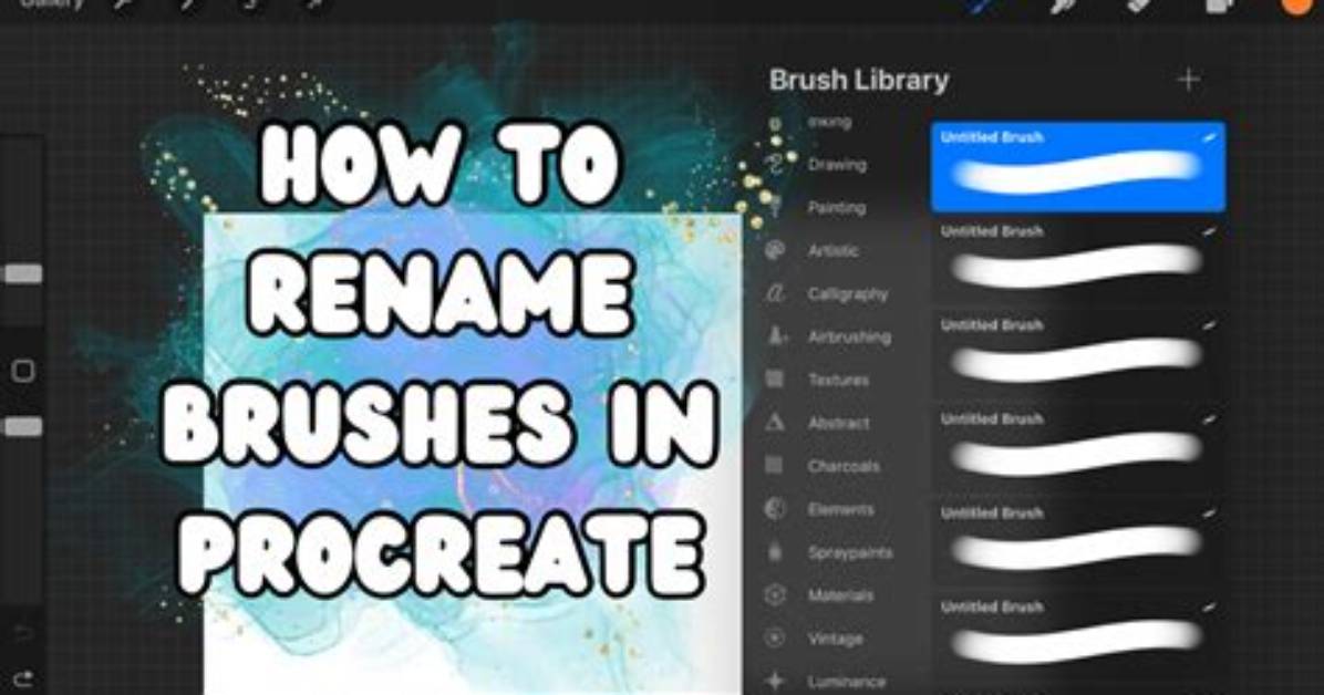 How Do I Rename Artwork in Procreate?