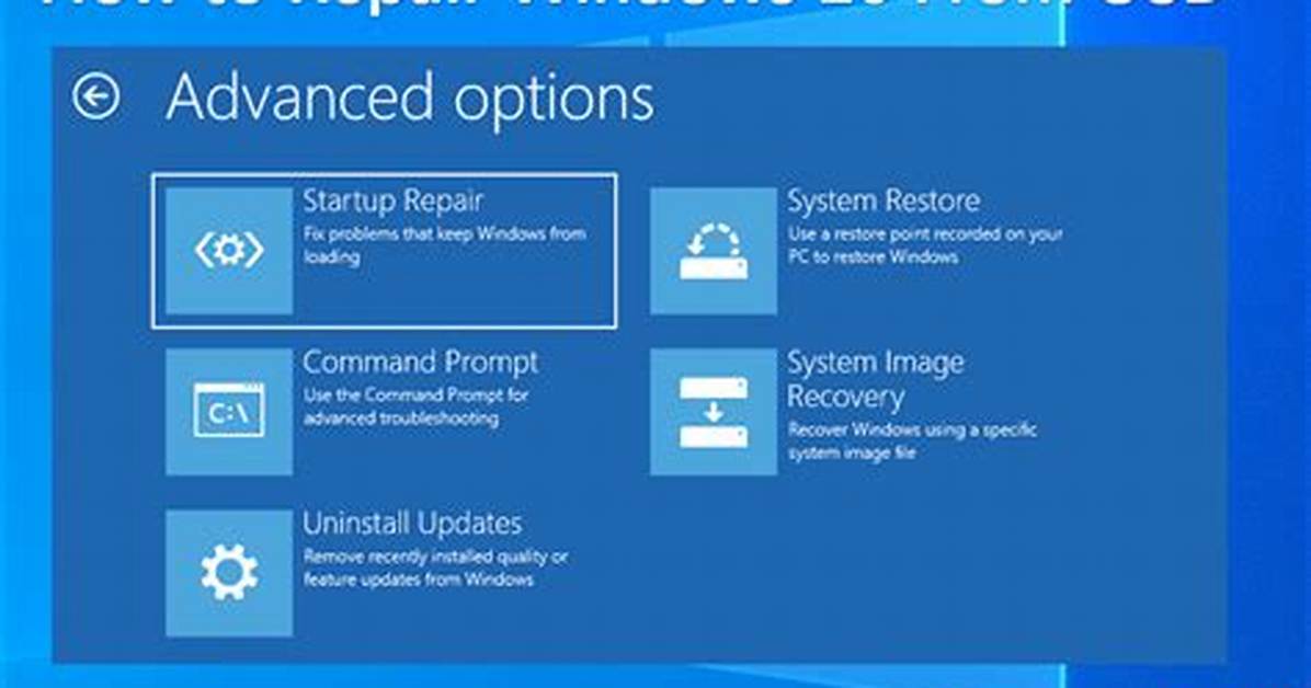 How Do I Repair Windows from Another Computer?
