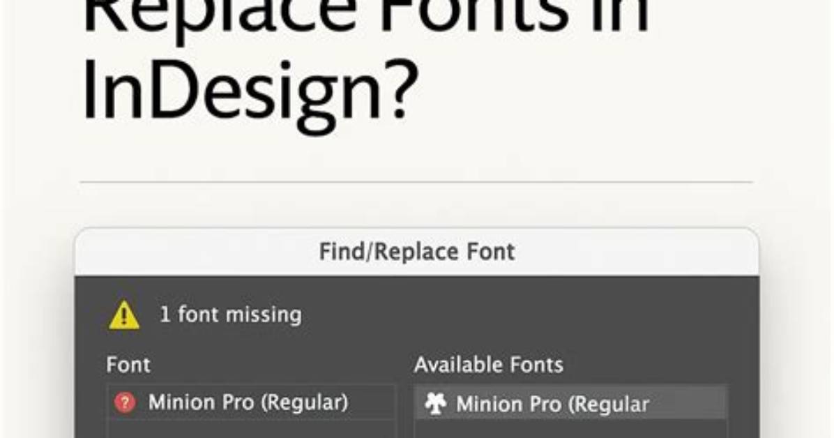 How Do I Replace a Missing Font in Photoshop?