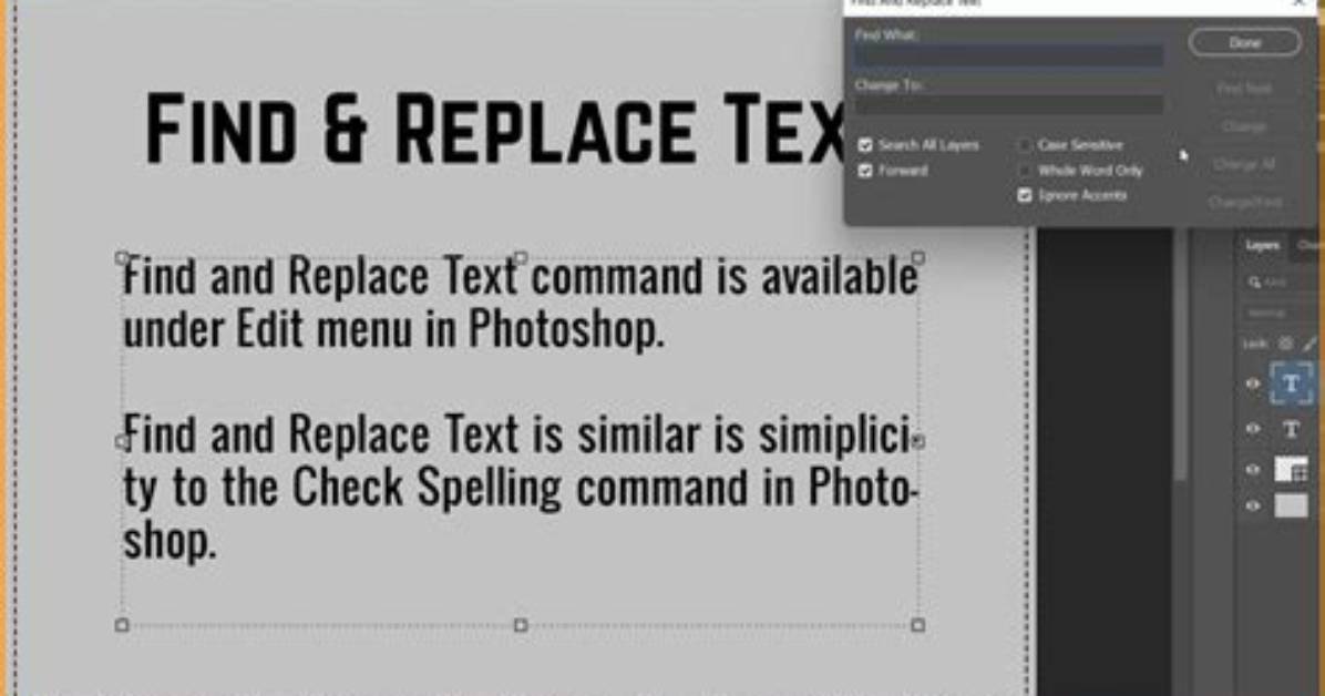 How Do I Replace Text in Photoshop?