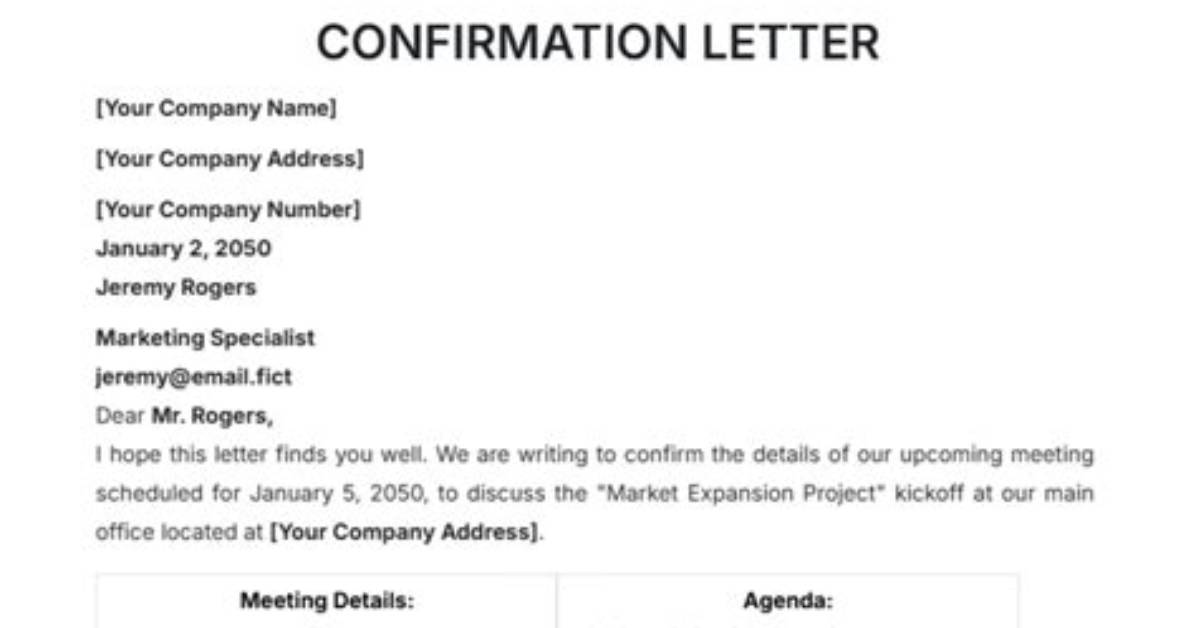 How Do I Request a Confirmation