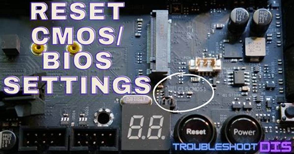 How Do I Reset My Bios from Wifi?