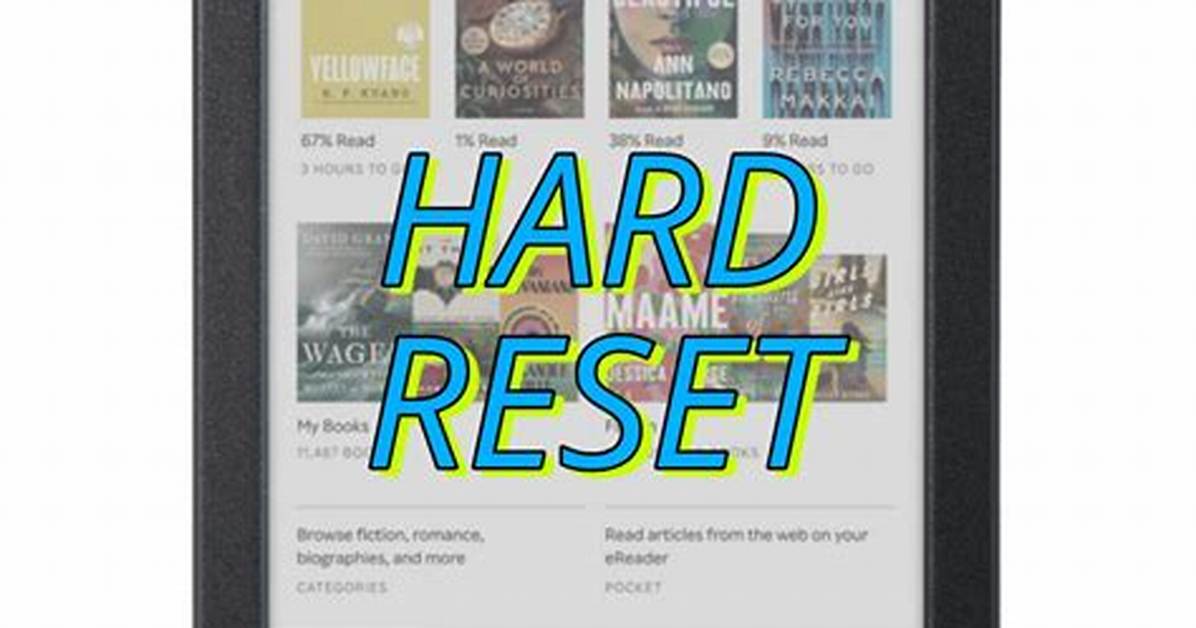 How Do I Reset My Kobo Arc?