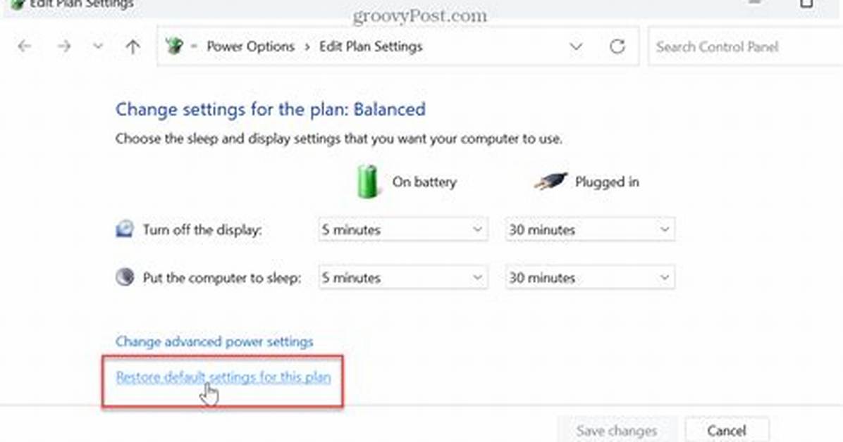 How Do I Reset the Default Power Plan in Windows 10?