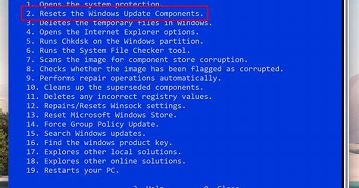 How Do I Reset Windows Update Database?